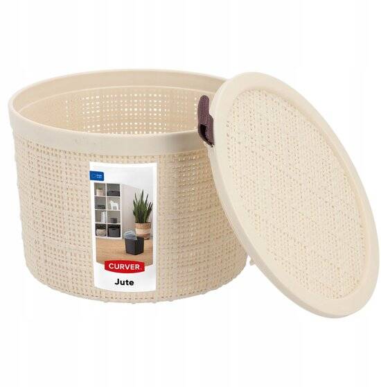 Curver Jute mandje rond 2L Offwhite