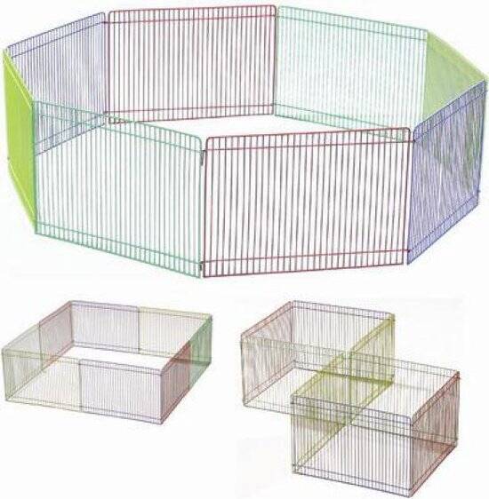 Beeztees - Knaagdierenren - 8 Panelen - 23x34 cm, diam. 85 cm - Afbeelding 4