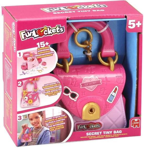 Jumbo - FunLockets - Mini geheim tasje - Tiny Bag - Tasje met geheimen vakjes - Vanaf 5 jaar - Met 15+ verrassingen - Afbeelding 4