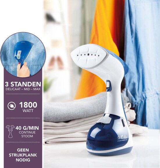 DOMO DO7057S - Kledingstomer - Handstomer - Quick-start - Blauw - Afbeelding 3