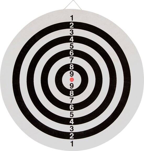 Faver Dartbord Set - Flock II - Incl. 6 dartpijlen - diameter 45 cm - Afbeelding 3