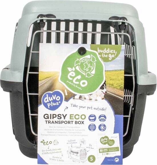 Duvoplus Gipsy ECO transport box metalen deur S - 46x31x32cm - max. 5kg ice