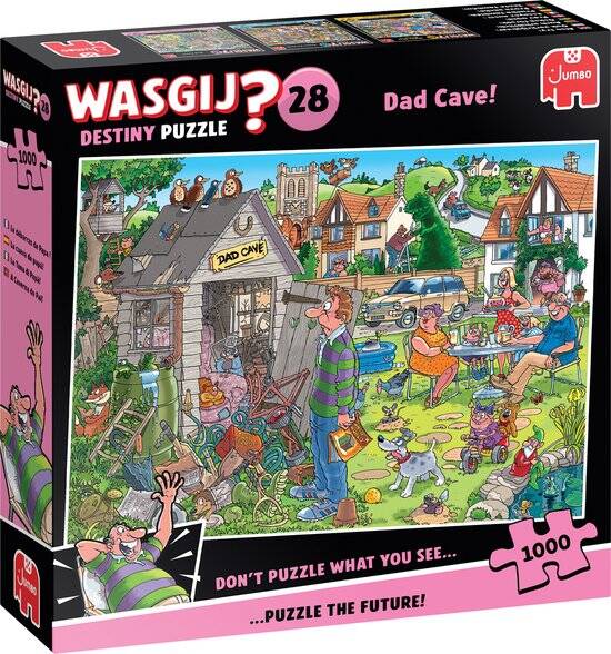 Wasgij Destiny 28 - De Mancave Van Pa! - 1000 stukjes puzzel - Legpuzzel - Afbeelding 2