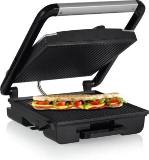 Princess Panini Grill Pro 112425 – Contactgrill groot 30 x 27cm - Tosti apparaat - Grill apparaat - Zwevend bovendeksel – Regelbare thermostaat - 2000W