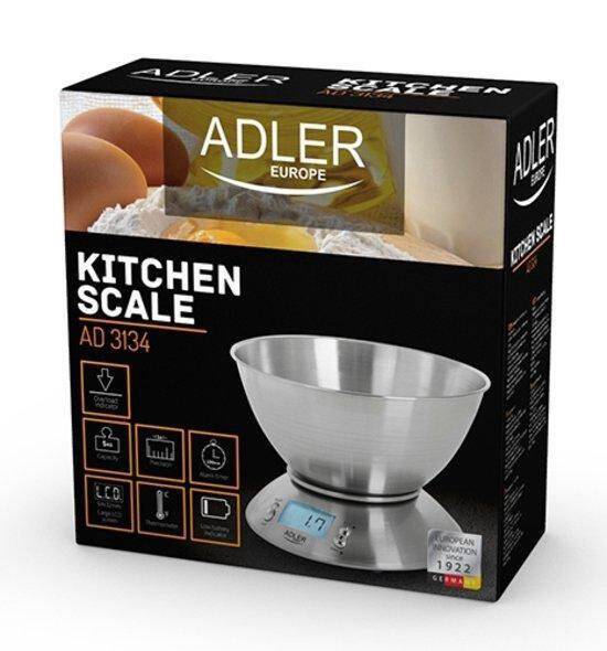 Adler AD 3134 elektronische keukenweegschaal - max 5 kg - Afbeelding 4