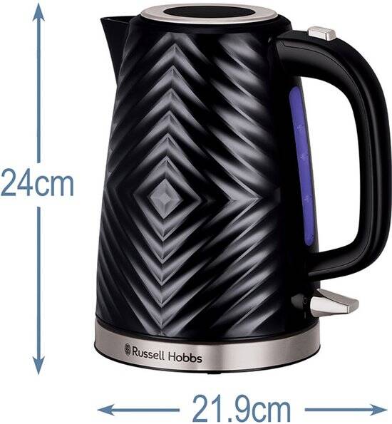 Russell Hobbs Groove Waterkoker Zwart - 26380-70 - Afbeelding 3