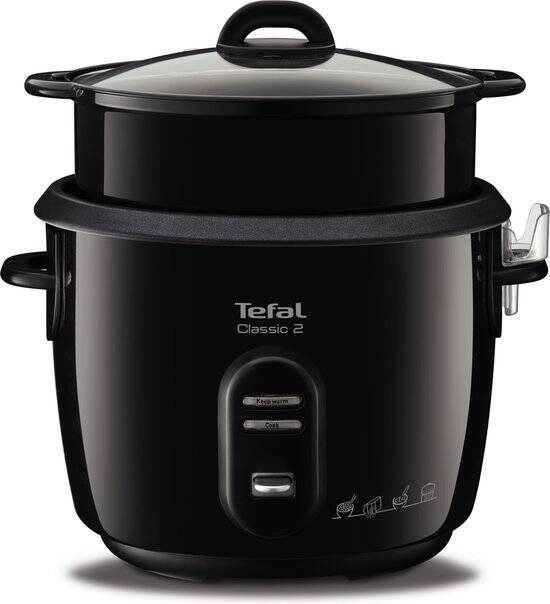 Tefal RK1038 - Rijstkoker - 1,8 L - Geschikt voor Grote Porties - Automatische Warmhoudfunctie - Uitneembare binnenpan met anti-aanbaklaag