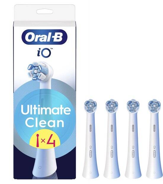 Oral-B iO Series Ultimate Clean - Originele opzetborstels - CrissCross borstelharen - 4 Stuks