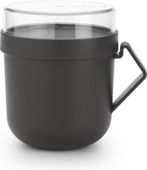 Brabantia Make & Take Soepbeker To Go - 600 ml - Kunststof - Dark Grey