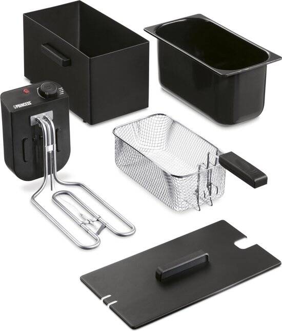 Princess Friteuse 182727 - 3 liter - Koude zone - Frituurpan - 2000W - Zwart - Beste Koop Consumentengids Augustus 2025 - Afbeelding 3