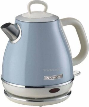 Ariete 2868/05 - Vintage waterkoker - 1 liter inhoud - 1630 Watt - draadloos - blauw