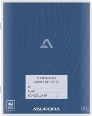 Aurora Puntenboek - Evaluatie schrift - 165 x 210mm - A5 - 64 Bladzijden