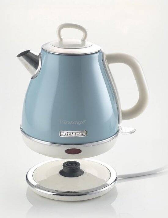 Ariete 2868/05 - Vintage waterkoker - 1 liter inhoud - 1630 Watt - draadloos - blauw - Afbeelding 5