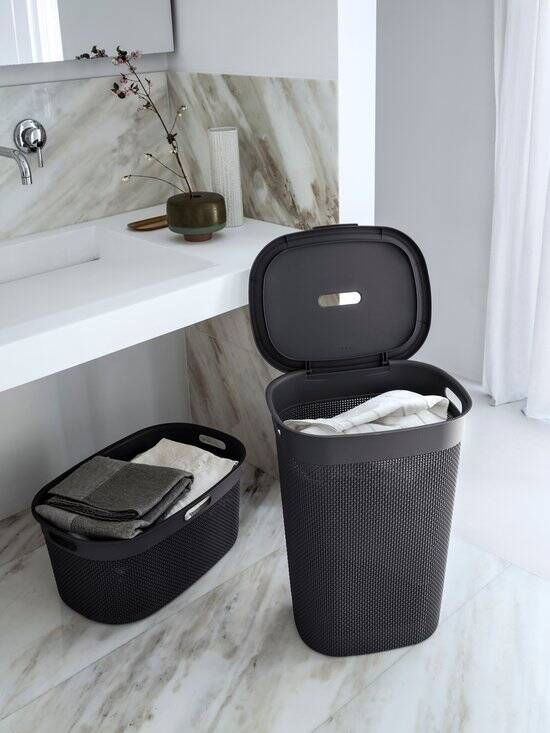 Curver Filo Wasmand - 45L - Antraciet - Afbeelding 3