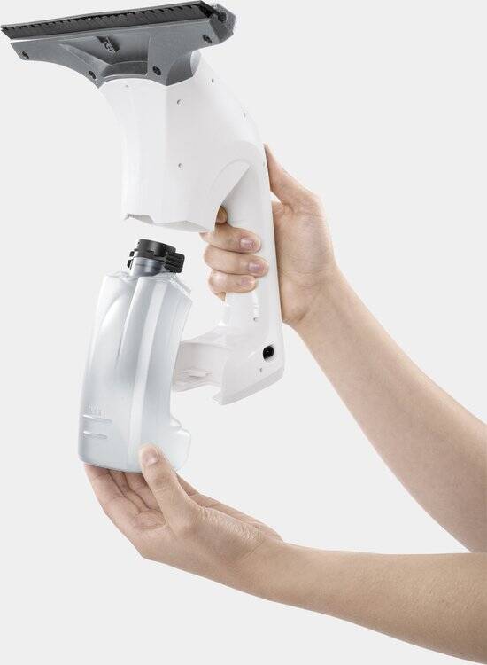 Kärcher WV 1 Plus Raamreiniger - Looptijd accu 25 min. - Werkbreedte 250 mm - Rubberen zuigstrip - Incl. sproeiflacon met microvezeldoek en reinigingsmiddel - Afbeelding 2