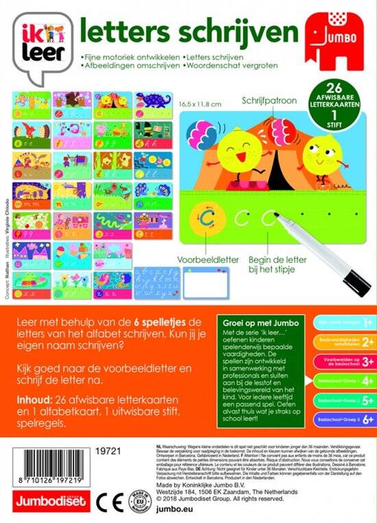Jumbo - Ik Leer - Letters Schrijven - Educatief spel - Vanaf 4 jaar - Afbeelding 5