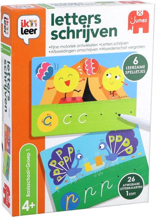 Jumbo - Ik Leer - Letters Schrijven - Educatief spel - Vanaf 4 jaar