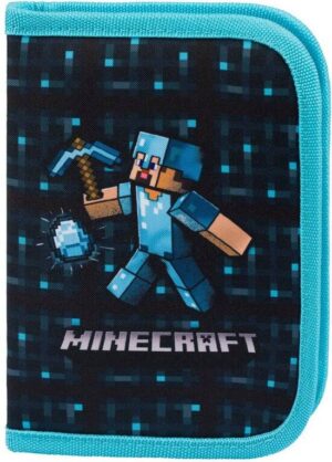 Baagl Etui - Pennenzak Minecraft Blue Axe 1-rits