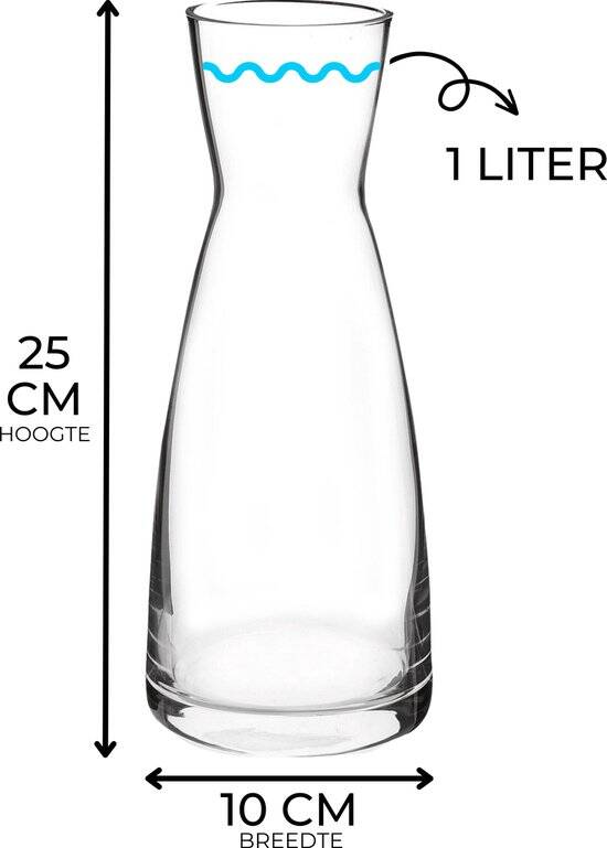 Rocco Bormioli Ypsilon Karaf - 1L - Glas - Afbeelding 3