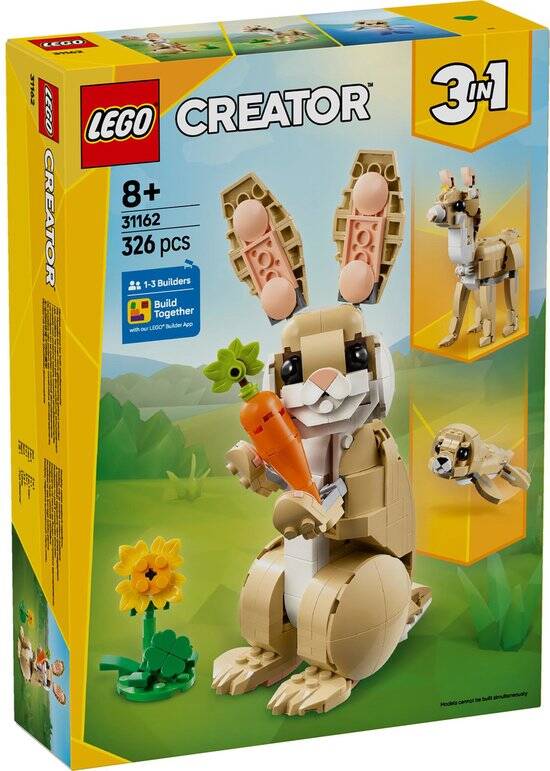 LEGO Creator 3in1 Lief konijn dieren - 31162 - Afbeelding 4