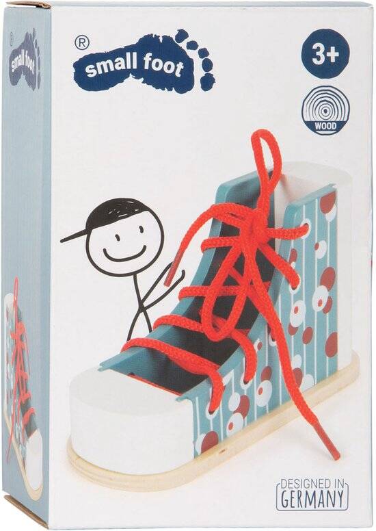 Small Foot - Houten Rijgschoen met Veter - Afbeelding 3