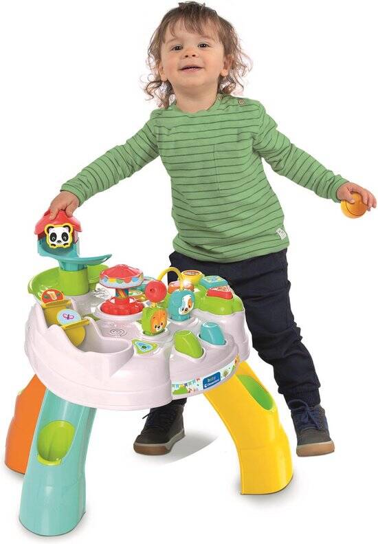 Baby Clementoni - Interactieve Activiteitentafel - Activity Center - Speeltafel - met Blokken, Ballen en Glijbaan - 10-36 maanden - Afbeelding 4
