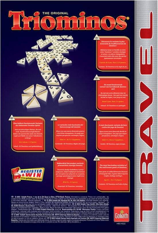 Goliath Triominos Travel - Bordspel - Reiseditie - Afbeelding 3