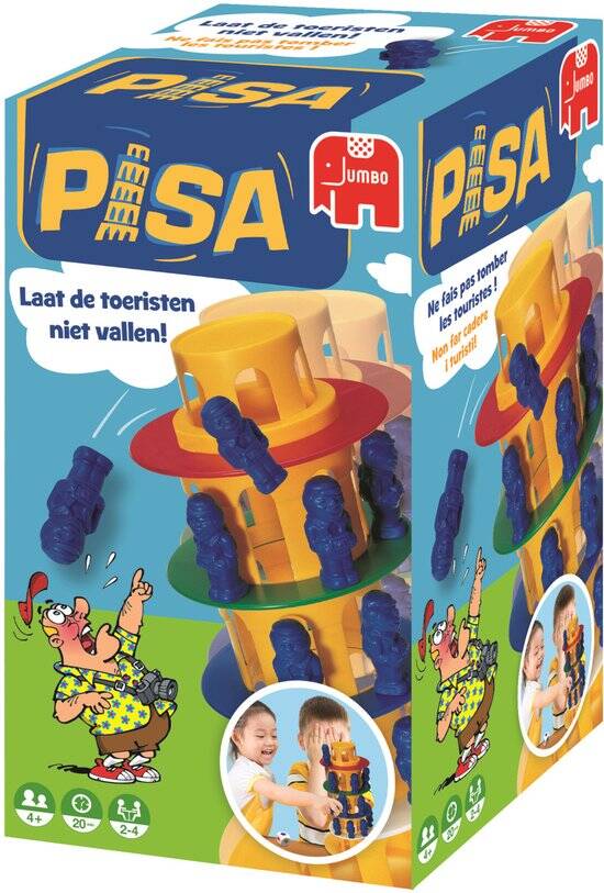 Toren van Pisa - Actiespel - Vanaf 4 jaar - 2 tot 4 spelers - Bordspel voor kinderen - Familiespel - Afbeelding 3