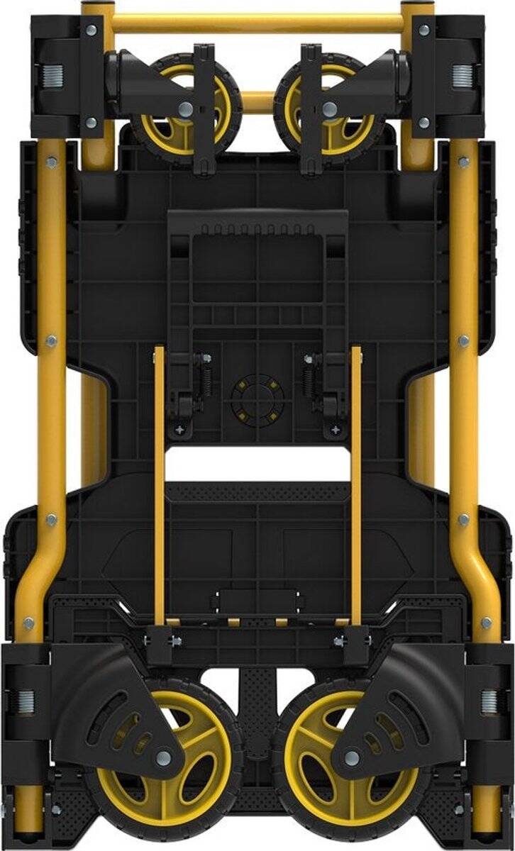 Stanley 2-in-1 Steekwagen en Transportkar - SXWTD-FT585 - Laadcapaciteit tot 137 KG - Opvouwbare Plateauwagen - Multifunctioneel - Zwart/Geel - Afbeelding 3