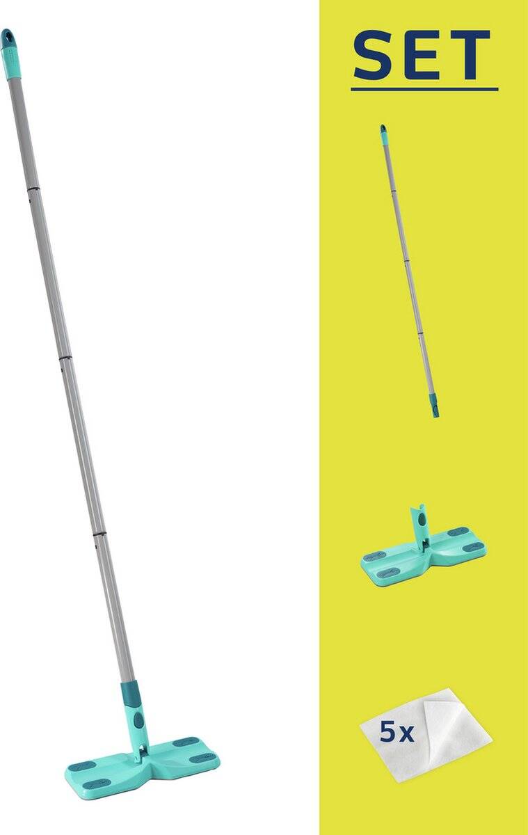 Leifheit Clean and Away - Vloerwisser S - incl. steel - incl. 5 doekjes