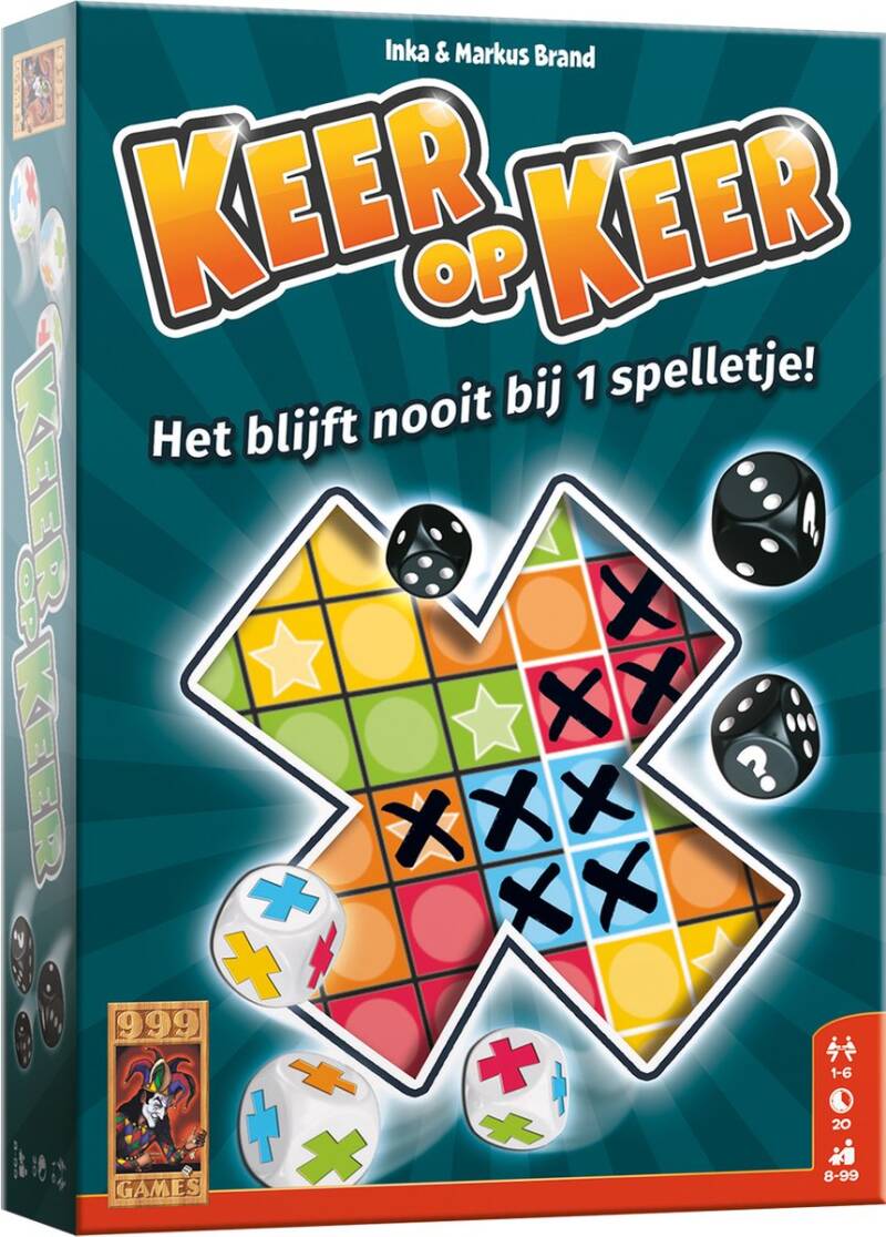 999 Games - Keer op Keer - Dobbelspel - Hét dobbelspel voor het hele gezin - Gezelschapsspel - Familiespel - Educatief spel - Klein cadeautje - Afbeelding 4