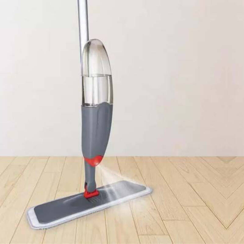 Dirt Devil Dweil met Sprayfunctie - 360° Roterende Dweil - Incl. Dweildoek - Hervulbare Fles 640ML - Voor Nat en Droog Gebruik - Kunststof - Grijs - Afbeelding 2
