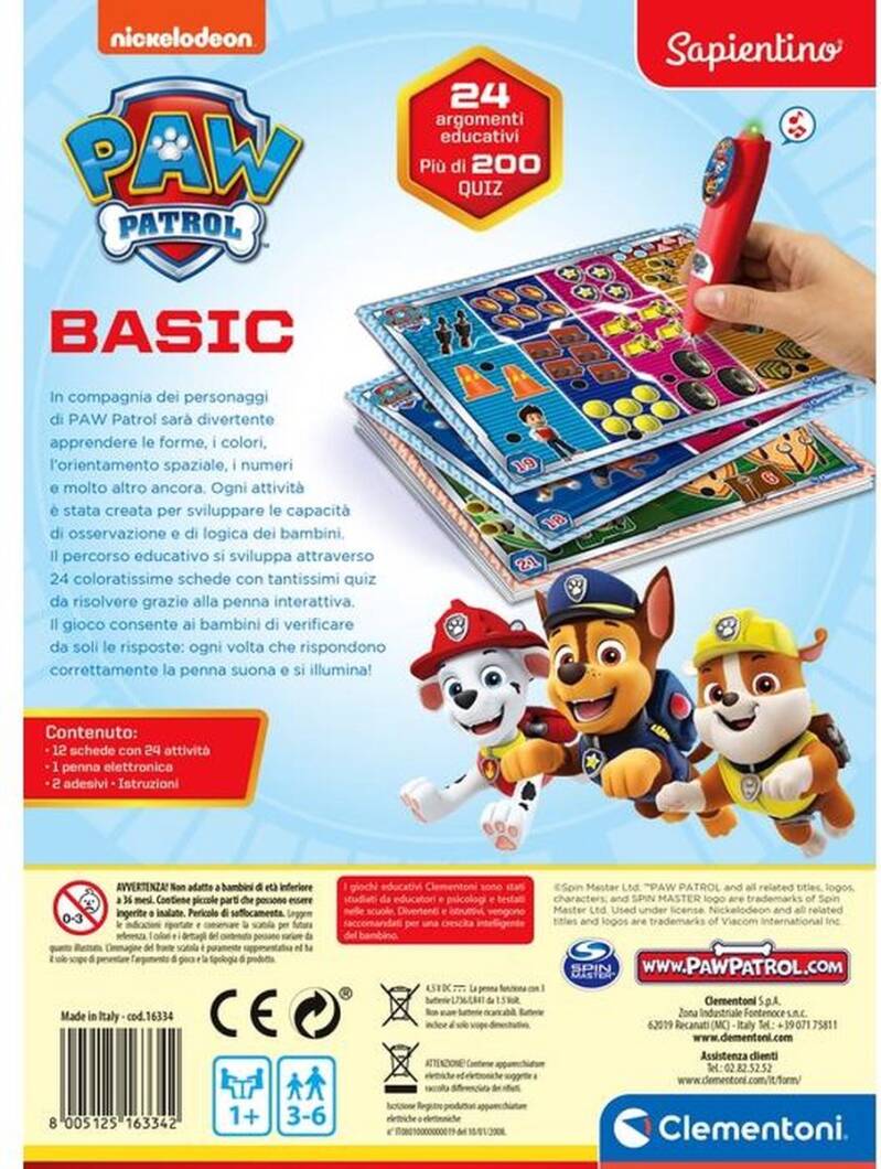 Clementoni Spelend Leren - Interactieve Pen Paw Patrol - Meer dan 200 Educatieve Quizzen - Educatief Speelgoed 3-6 Jaar - Afbeelding 3