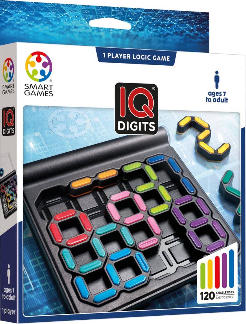 SmartGames - IQ Digits - Denkpuzzel - 120 uitdagingen - Afbeelding 4