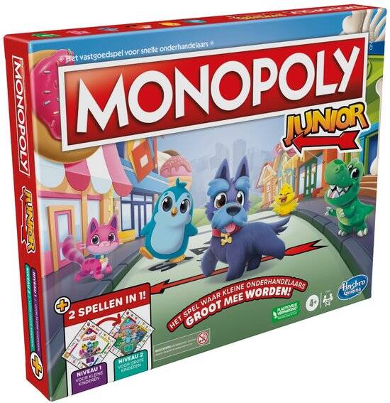 Monopoly Junior - 2-in-1 spel - Bordspel - Gezelschapsspel - Afbeelding 3
