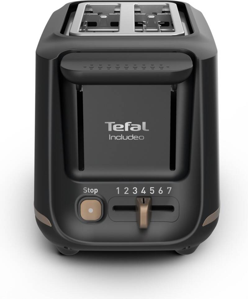 Tefal Includeo TT5338 - Broodrooster - 2 Sneden brood - Extra Breed - 7 Bruiningsniveau's - Hoge lift - Zwart - Afbeelding 2