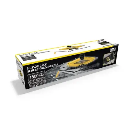 Dunlop Autokrik Mechanische Schaarkrik - auto krik 1500KG - 26-38 cm - Afbeelding 5